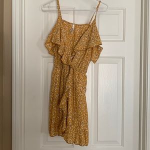 “New Made USA” - yellow floral dress